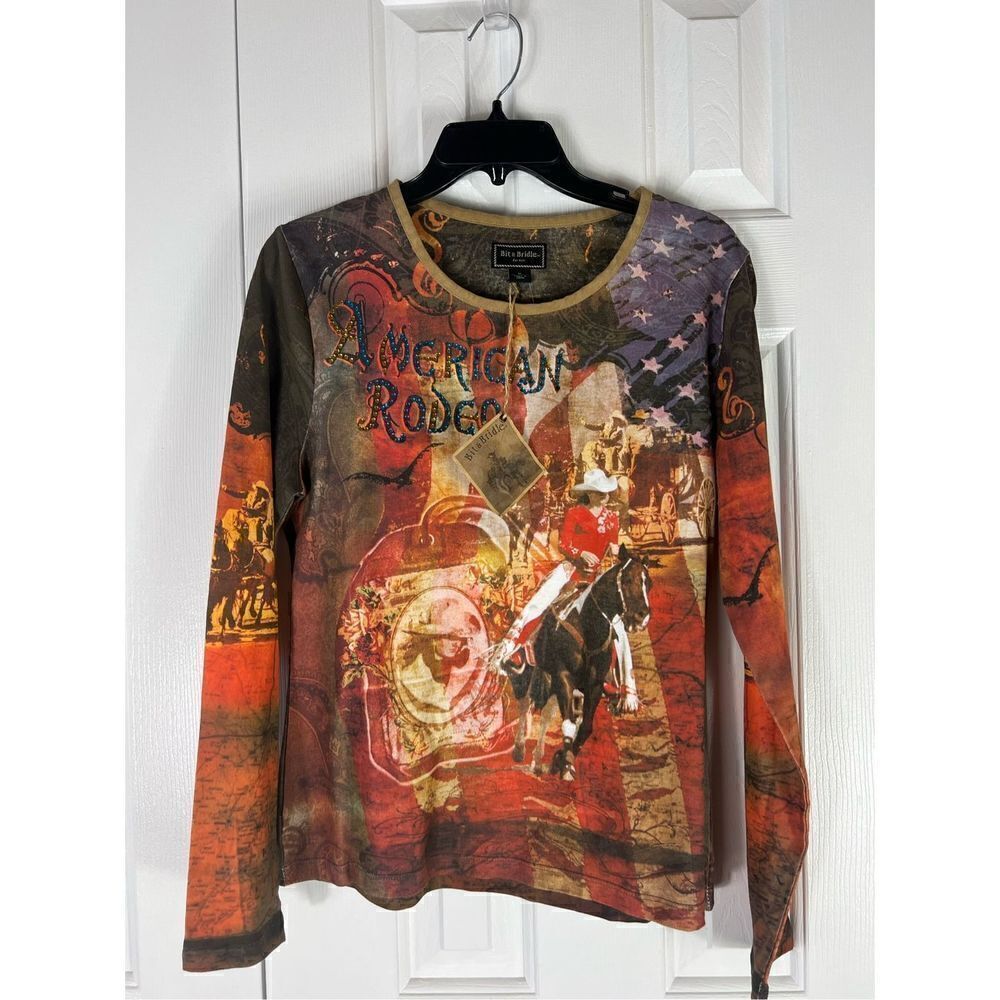NWT Bit & Bridle Womens Blouse Size M